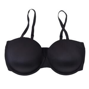Maidenform Full Coverage T-Shirt Bra Black‎ Women's 38DD Padded Multi Way Straps